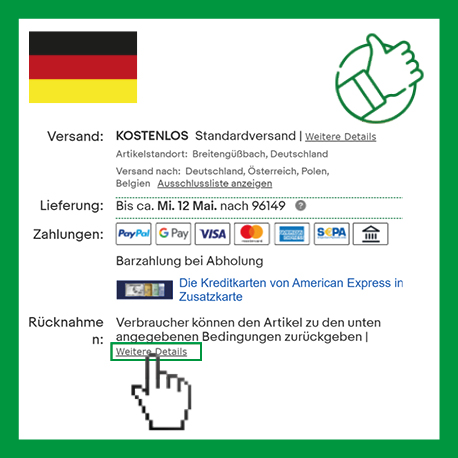 Vertrauen Sie auf Deutscher Händler