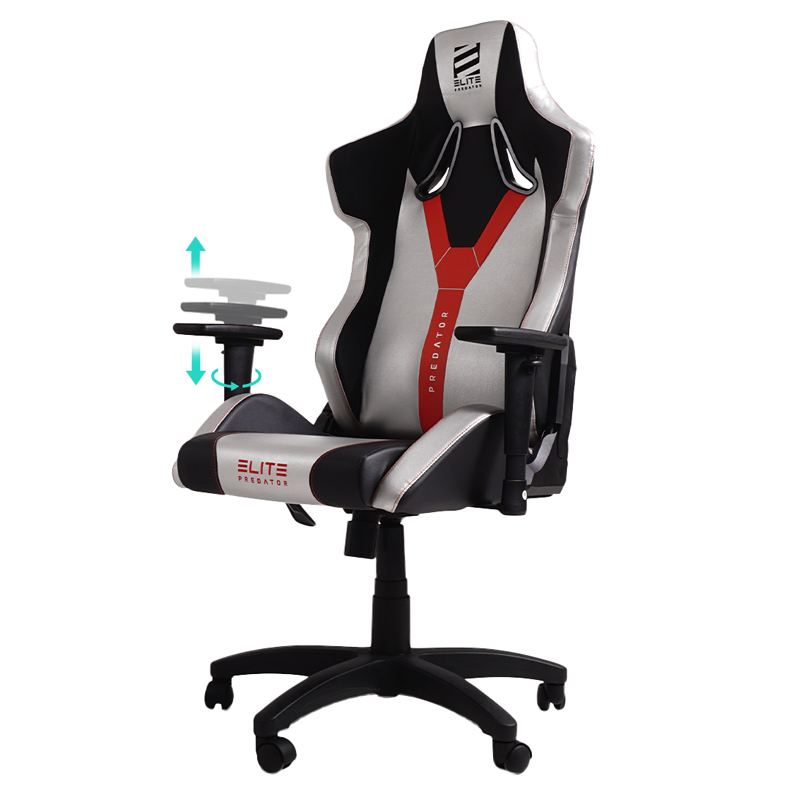 ELITE Gaming-Stuhl für Kinder PULSE, ergonomisch, bis 120kg, verstellbare  Höhe, Wippmechanik, Kissen (Weiß/Pink) online kaufen bei Netto