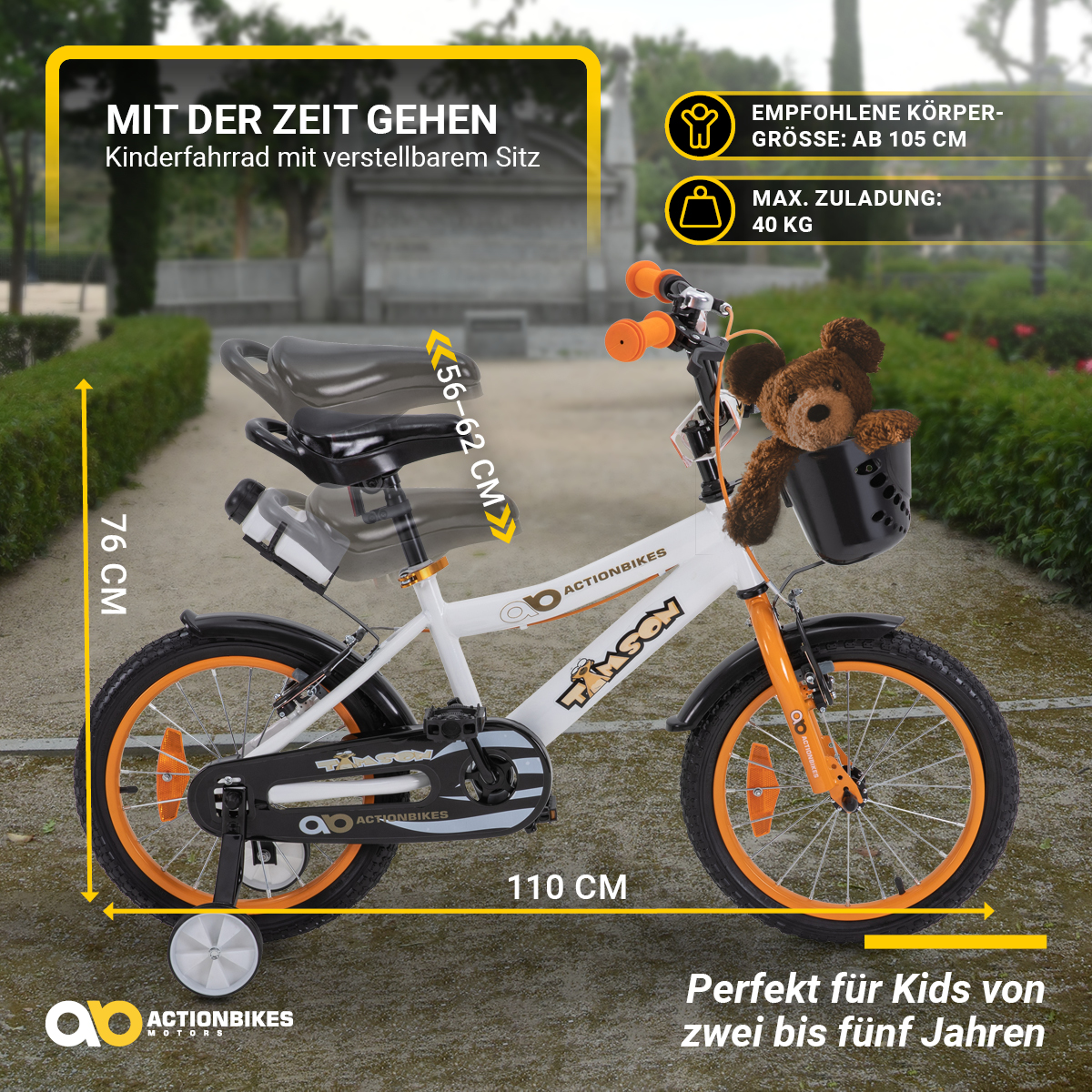 Kinderfahrrad Timson 16 Zoll: Actionbikes Fahrrad