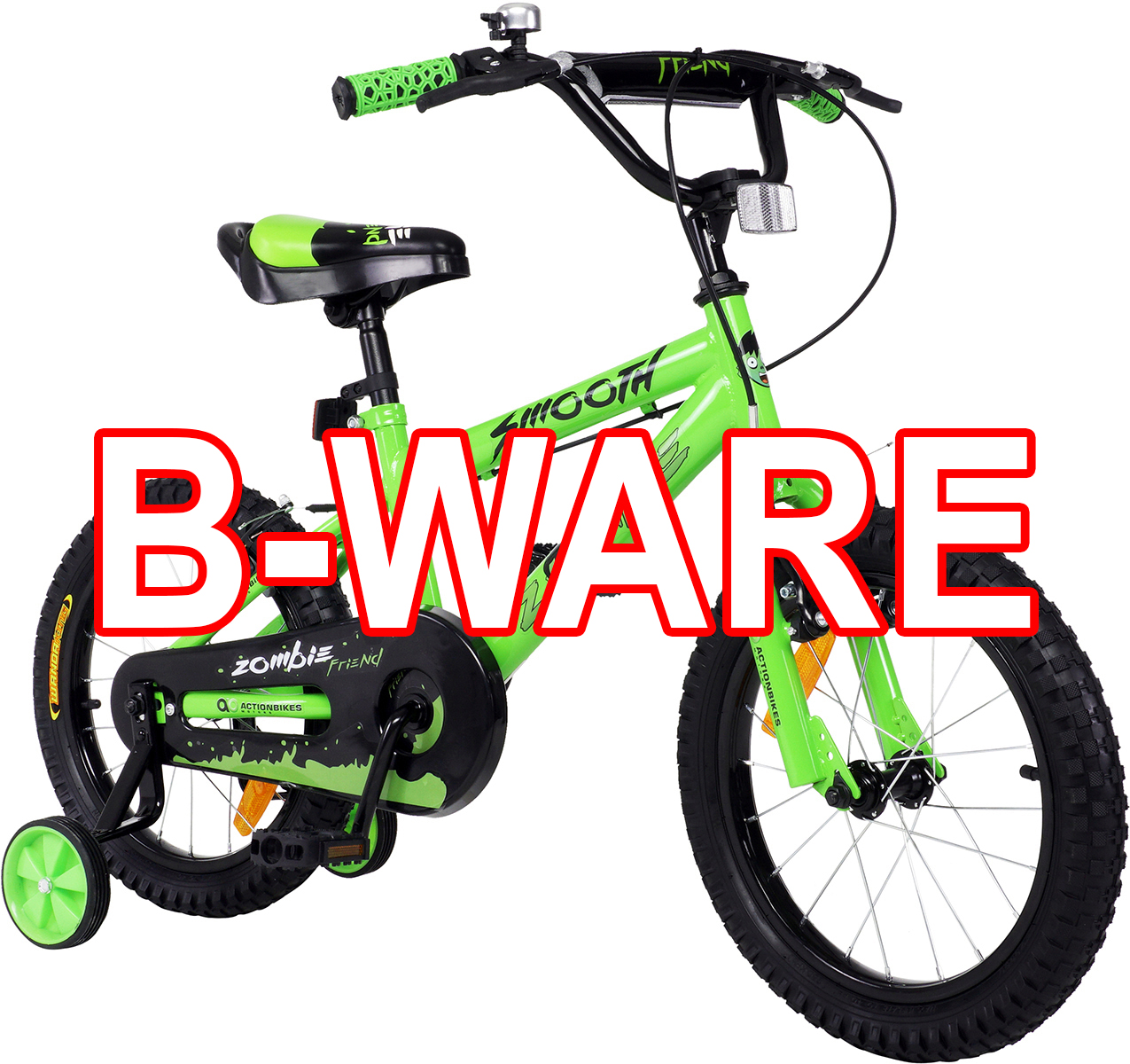 B-Ware Actionbikes Kinder Fahrrad Zombie 16 Zoll Grn