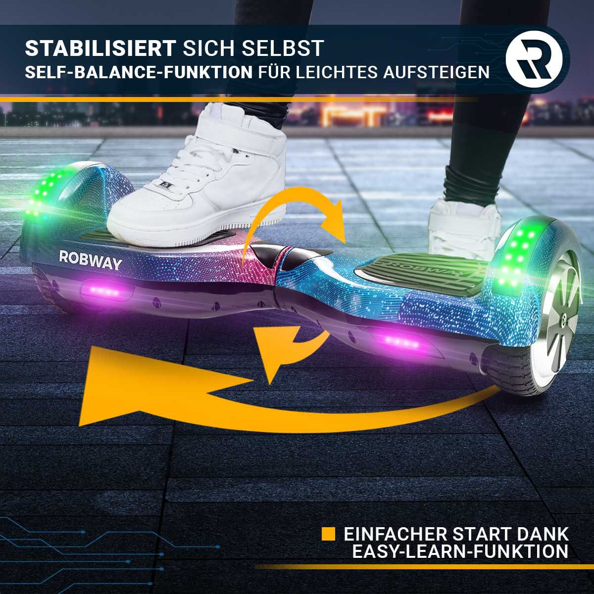 Original Robway Hoverboard Silikon Schutzhülle für 6,5 & 8 Zoll