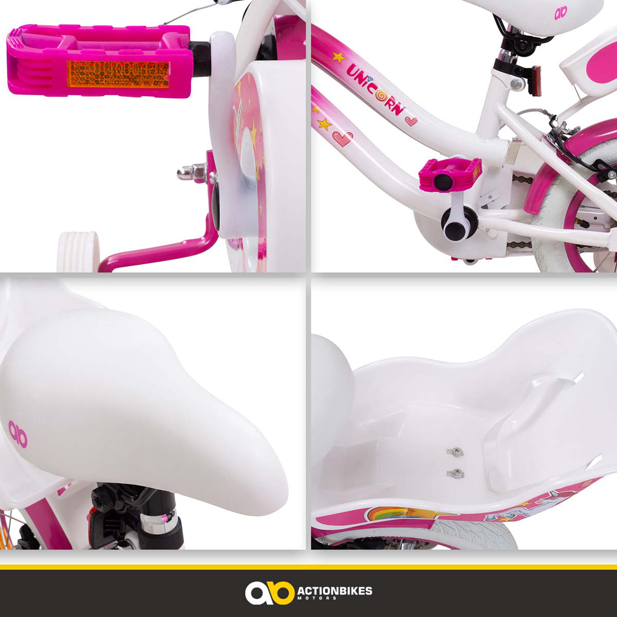 Kinderfahrrad Unicorn 12 Zoll Actionbikes Madchen Fahrrad