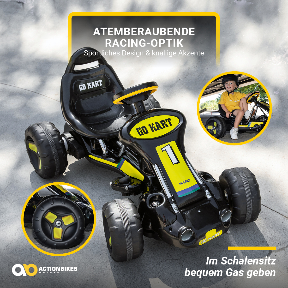 Kidcars Kinder Elektroautos mit Akku - Nitro Motors Eco Gokart