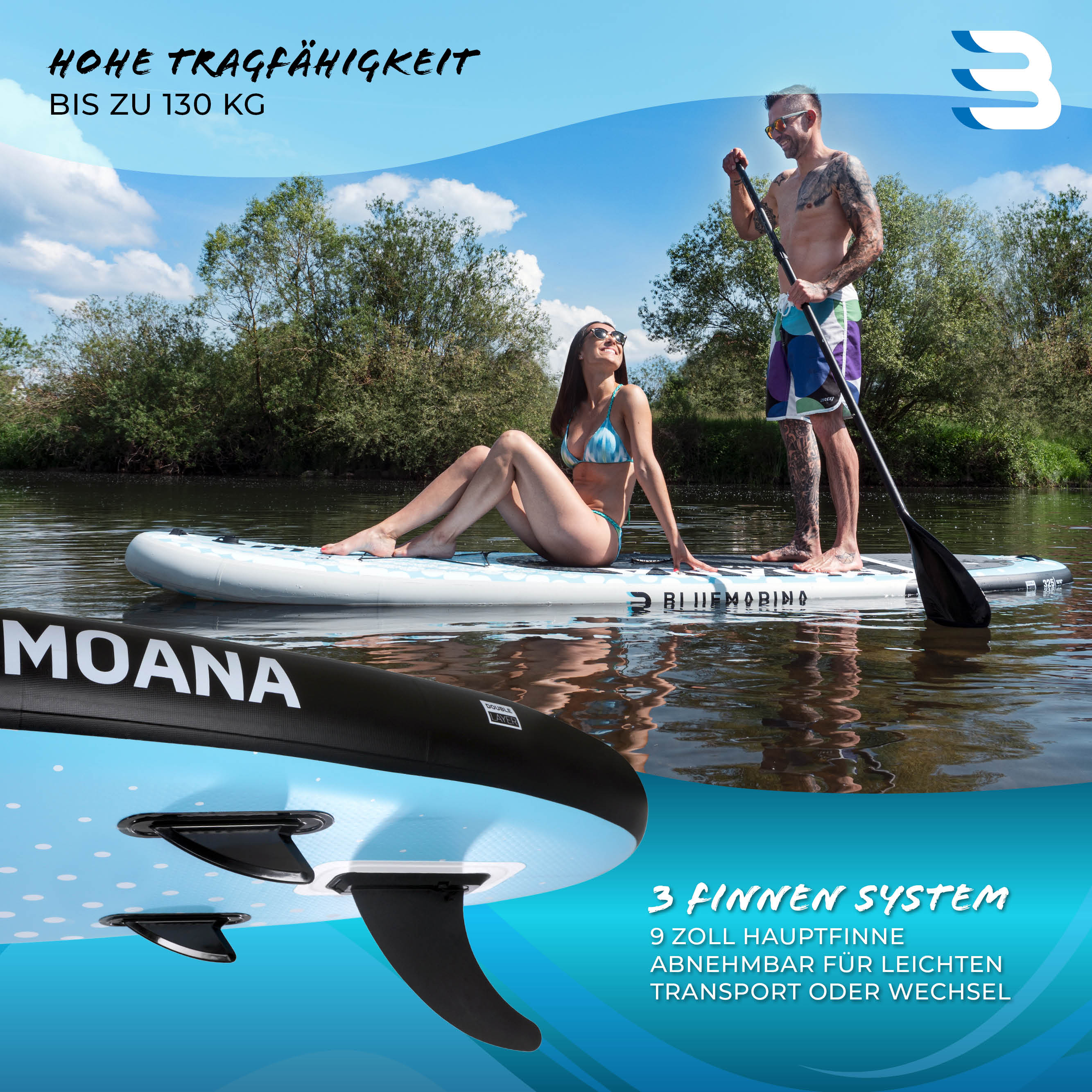 Robustes, standsicheres und leichtes Stand Up Paddle