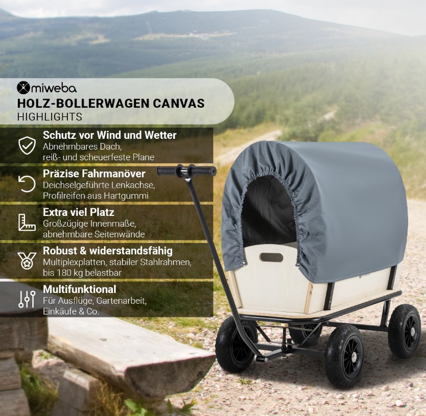 Bollerwagen-Canvas-Vorteile