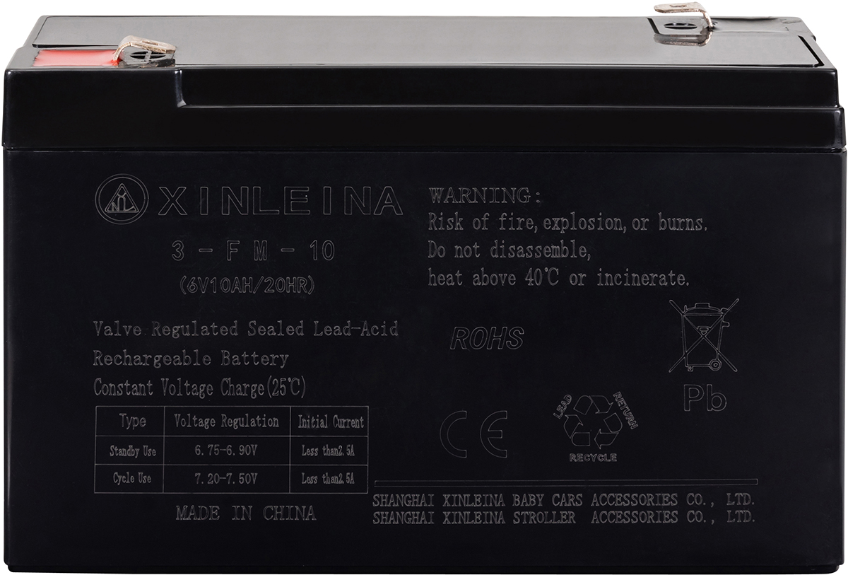 Batterie SLA10-12 (12V 10Ah) L: 15,1cm; B: 6,5cm; H: 11,1cm