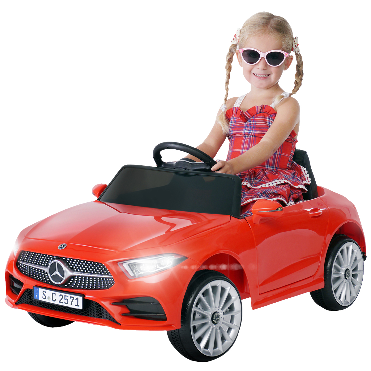 Kinder Elektroauto Mercedes Benz Cls 350 Coupe Lizenziert 2 X 20 Watt Motoren Led Scheinwerfer