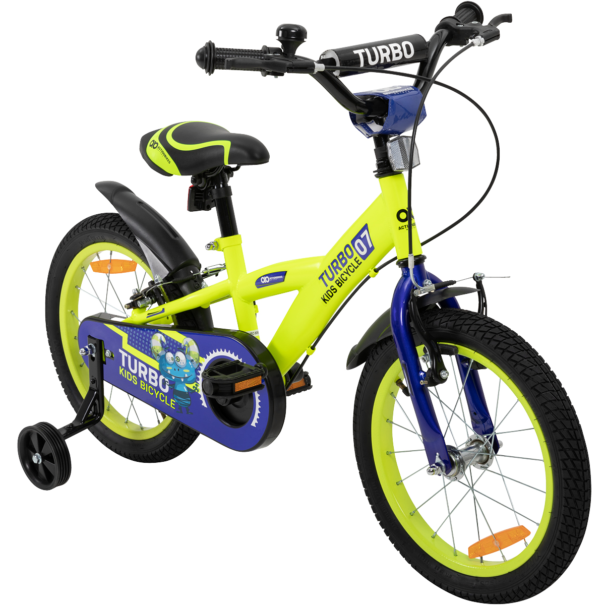 Kinderfahrrad Turbo 16 Zoll ᐅ Actionbikes Fahrrad mit Stützrädern