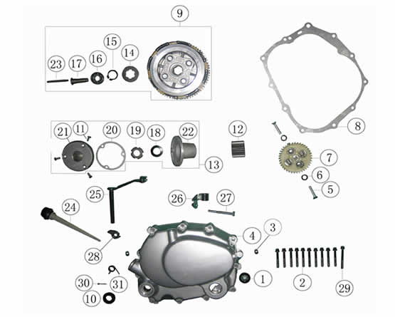 Right_Crankcase_Cover_Set