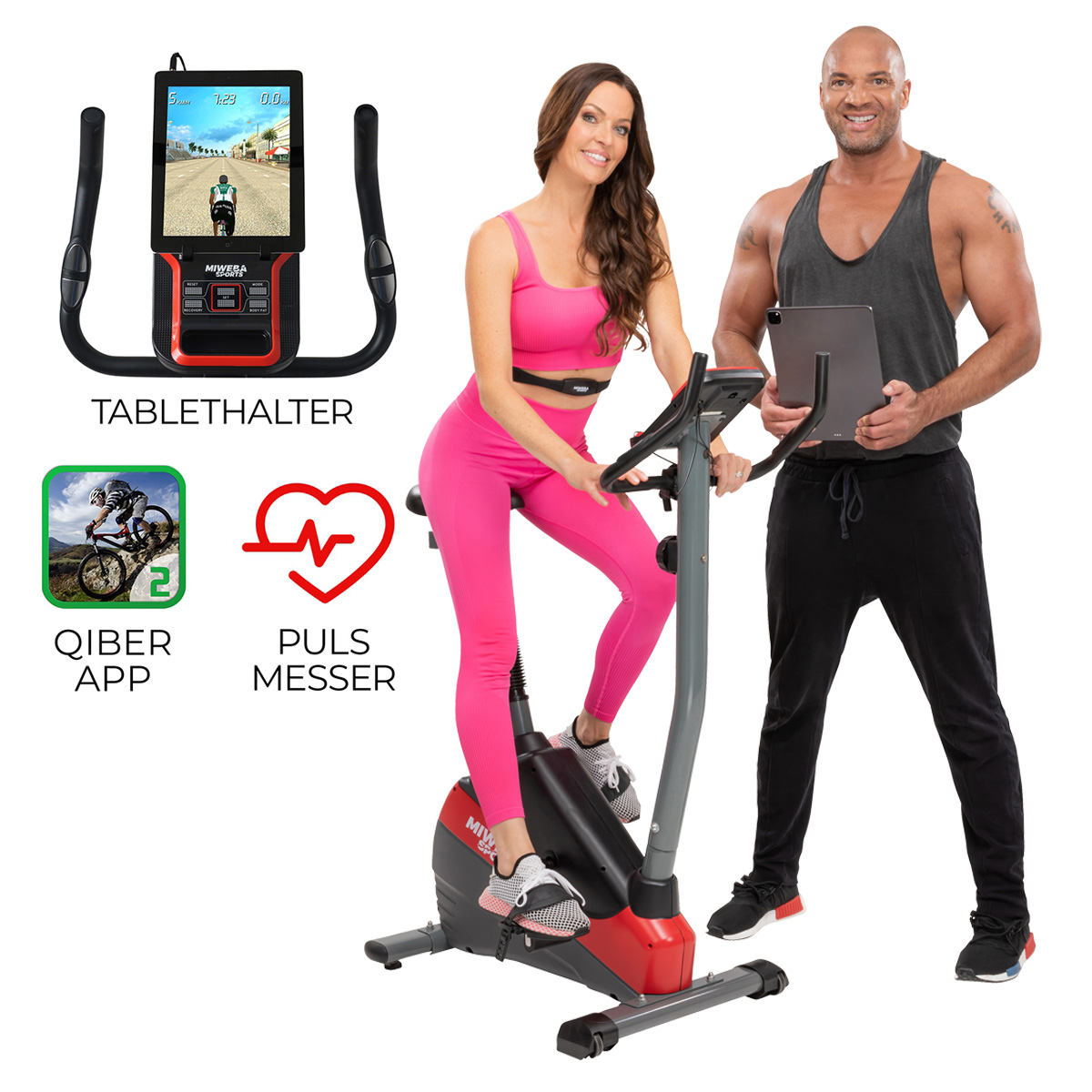 01 ergometer schwarz rot miweba sports me300 detlef start