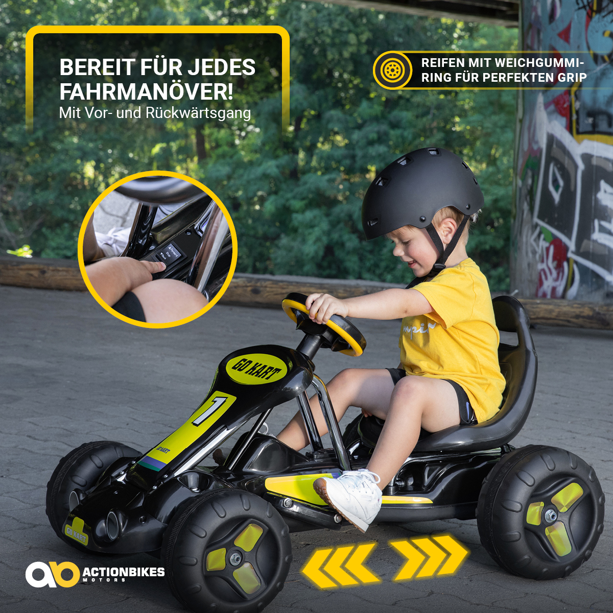 Kinder-Elektro-Go-Kart 9788: Actionbikes