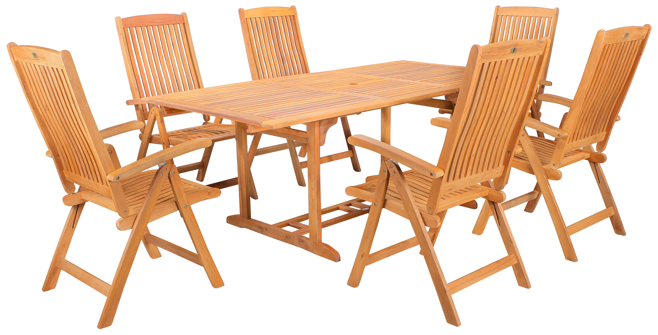 Miweba Caribbian Holz Sitzgarnitur "Belmont" rechteckig ...