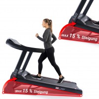 Miweba Sports Laufband Home Track HT5000, mit Steigung, große Lauffläche, 1-18 km/h