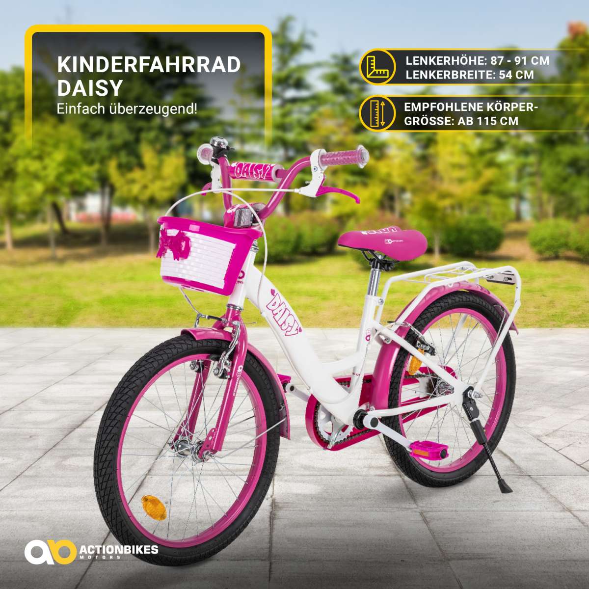 20-Zoll-Kinderfahrrad Daisy: Actionbikes Kinderrad