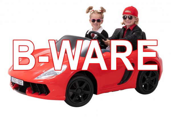 B-Ware Kinder Elektroauto Premium Supercar XXL, 2 Ledersitze, 15 km/h, 180  Watt Motor, 24V, Scheiben