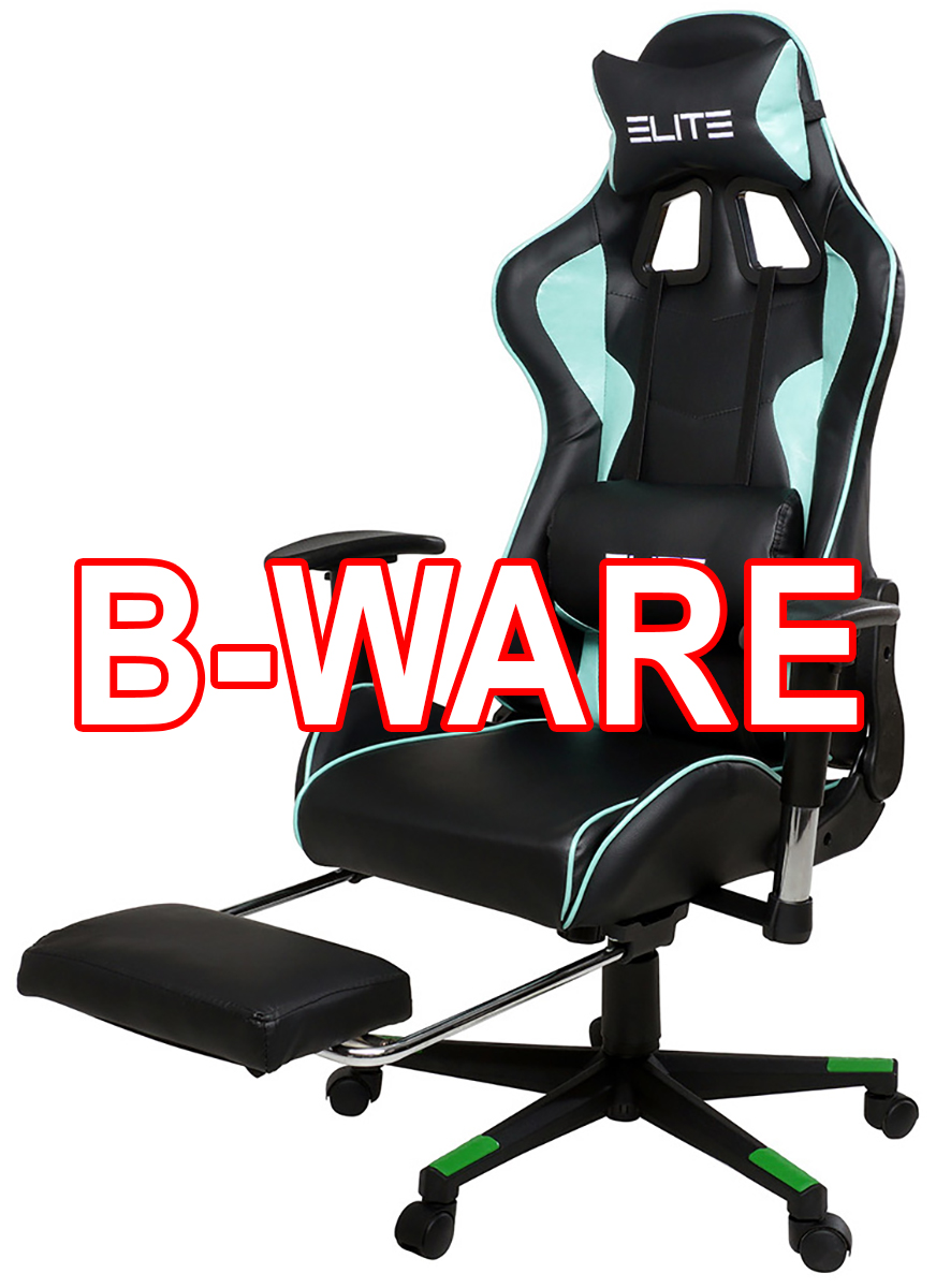 B-Ware Elite Gaming Stuhl - Crosshair mit Fußstütze