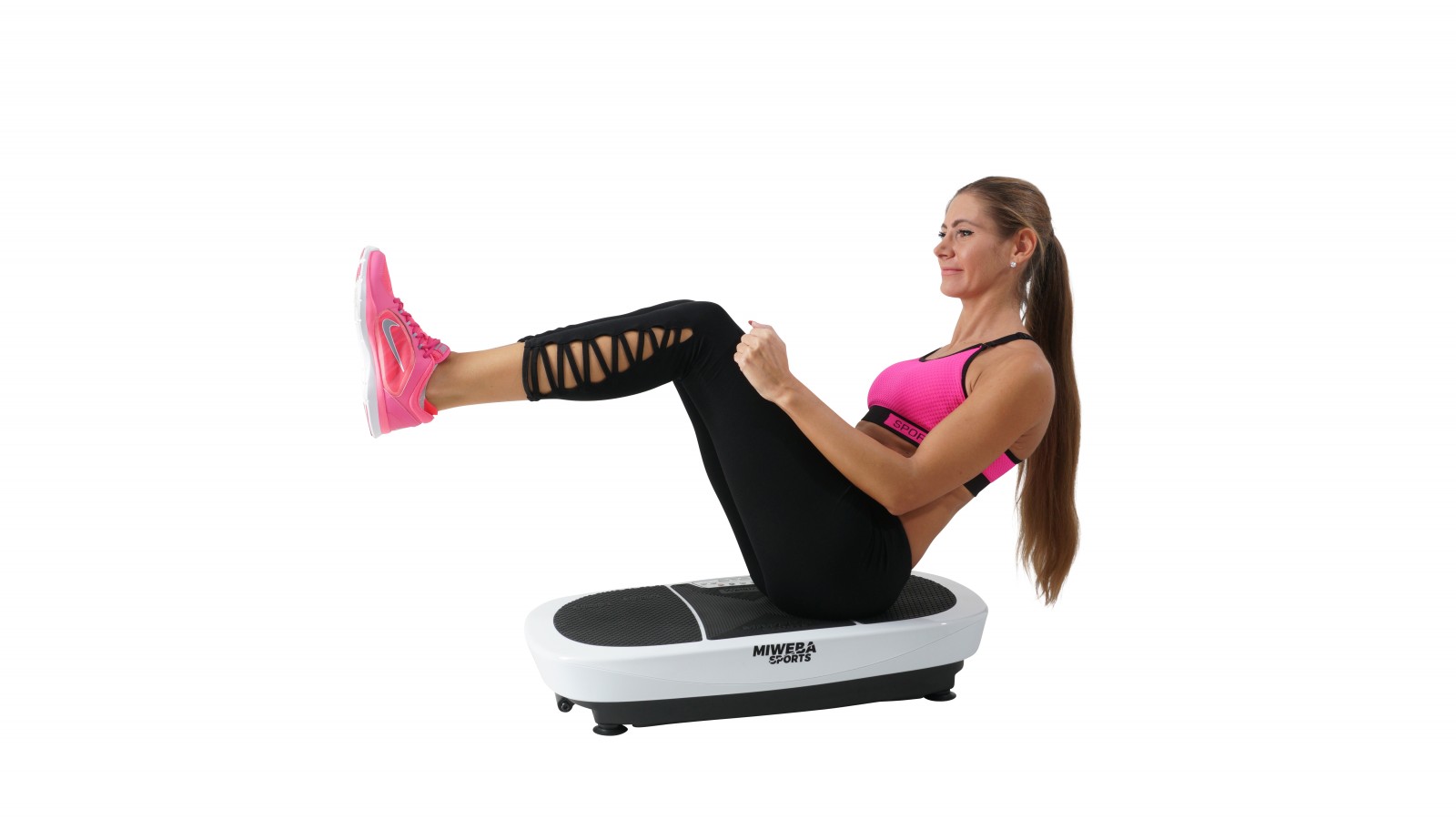 Uebung zum Trainieren der Bauchmuskeln mit der Vibrationsplatte