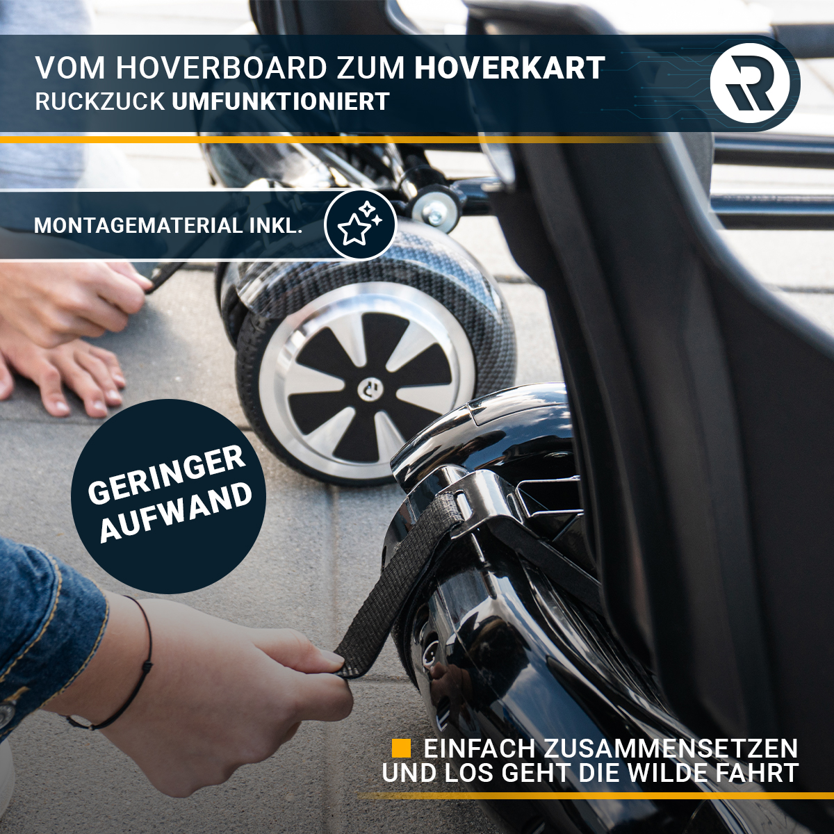 Robway Hoverboard-Sitz, passend für W1-W3 & universal, Hoverkart 6,5-10  Zoll, Kinder & Erwachsene