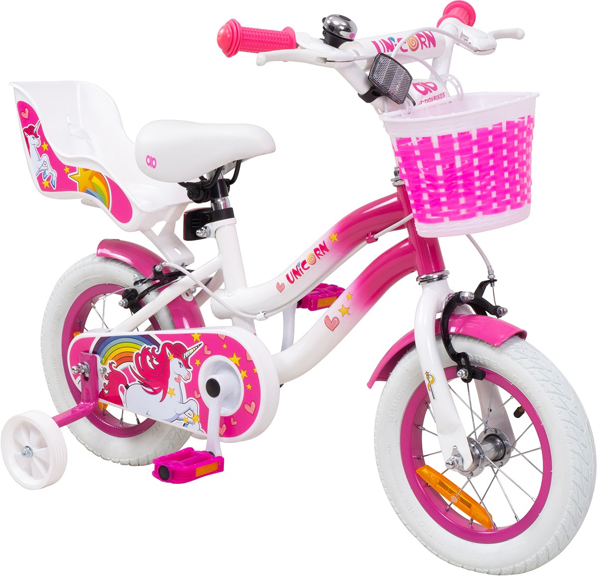 01-kinderfahrrad-pink-12-zoll-actionbikes-motors-unicorn-vorne-rechts