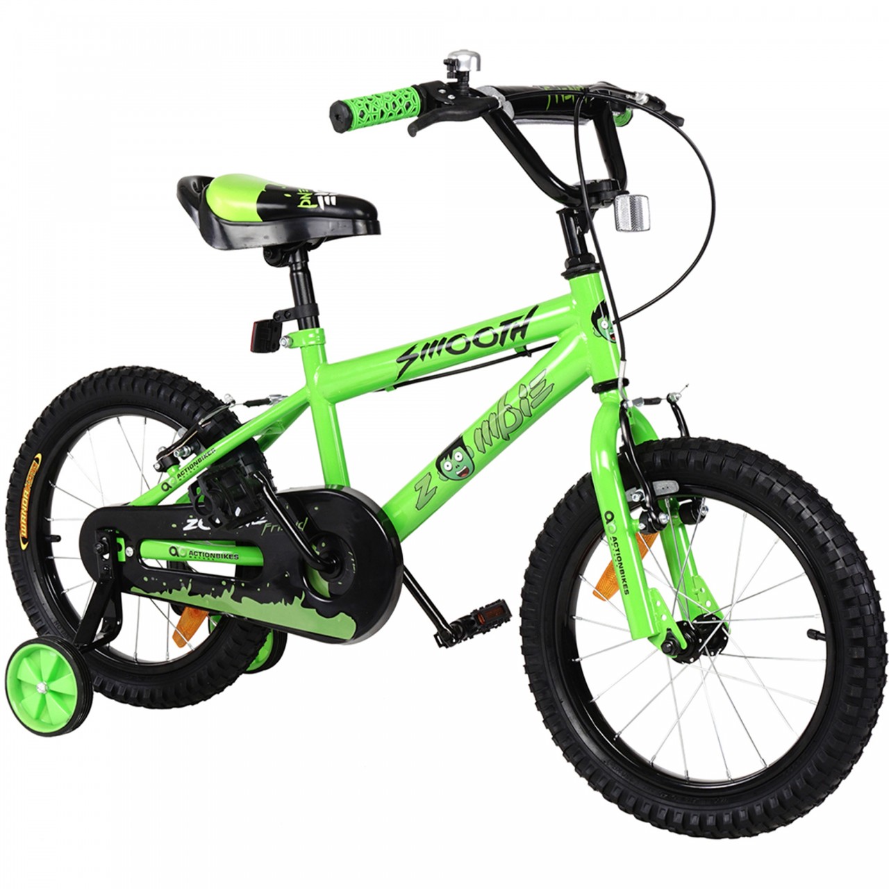 01-startbild-kinderfahrrad-16-zoll-gruen-actionbikes-motors-zombie
