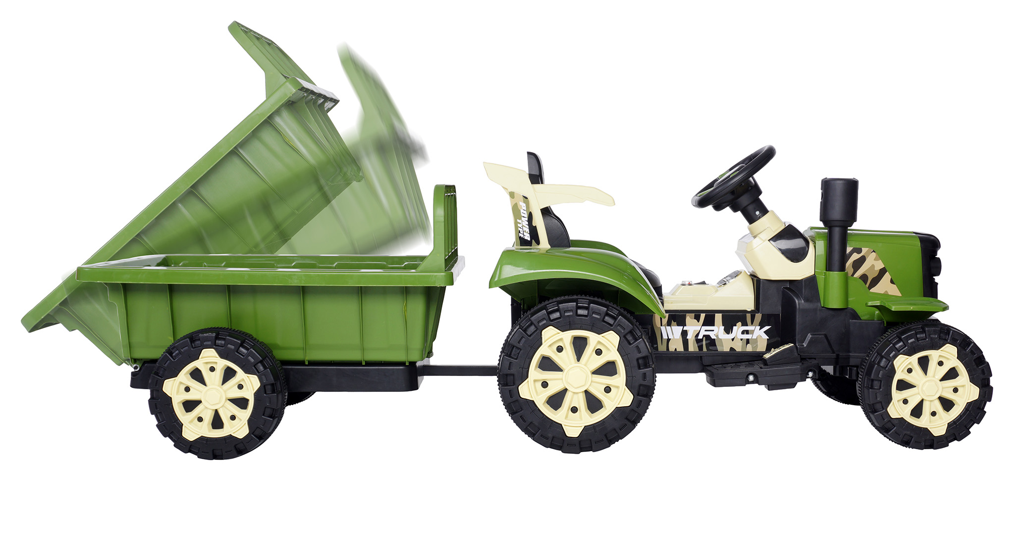 Vochtig terras Stun Elektro-Kindertraktor mit Anhänger: Traktor von Actionbikes