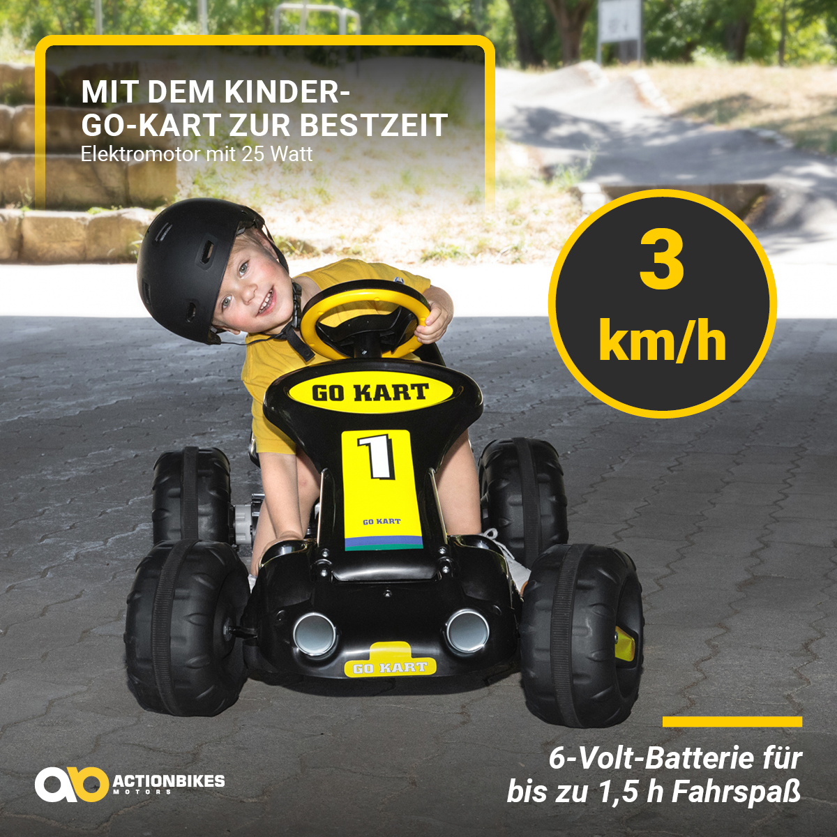 Kinder-Elektro-Go-Kart 9788: Actionbikes