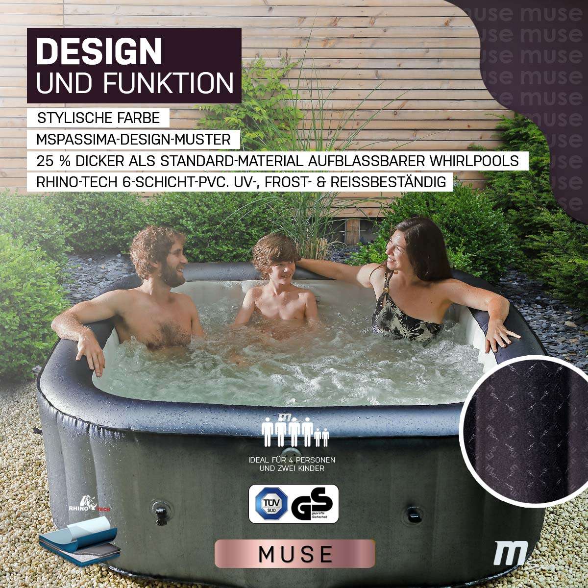 MSpa Otium ᐅ Massage-Whirlpool für Personen