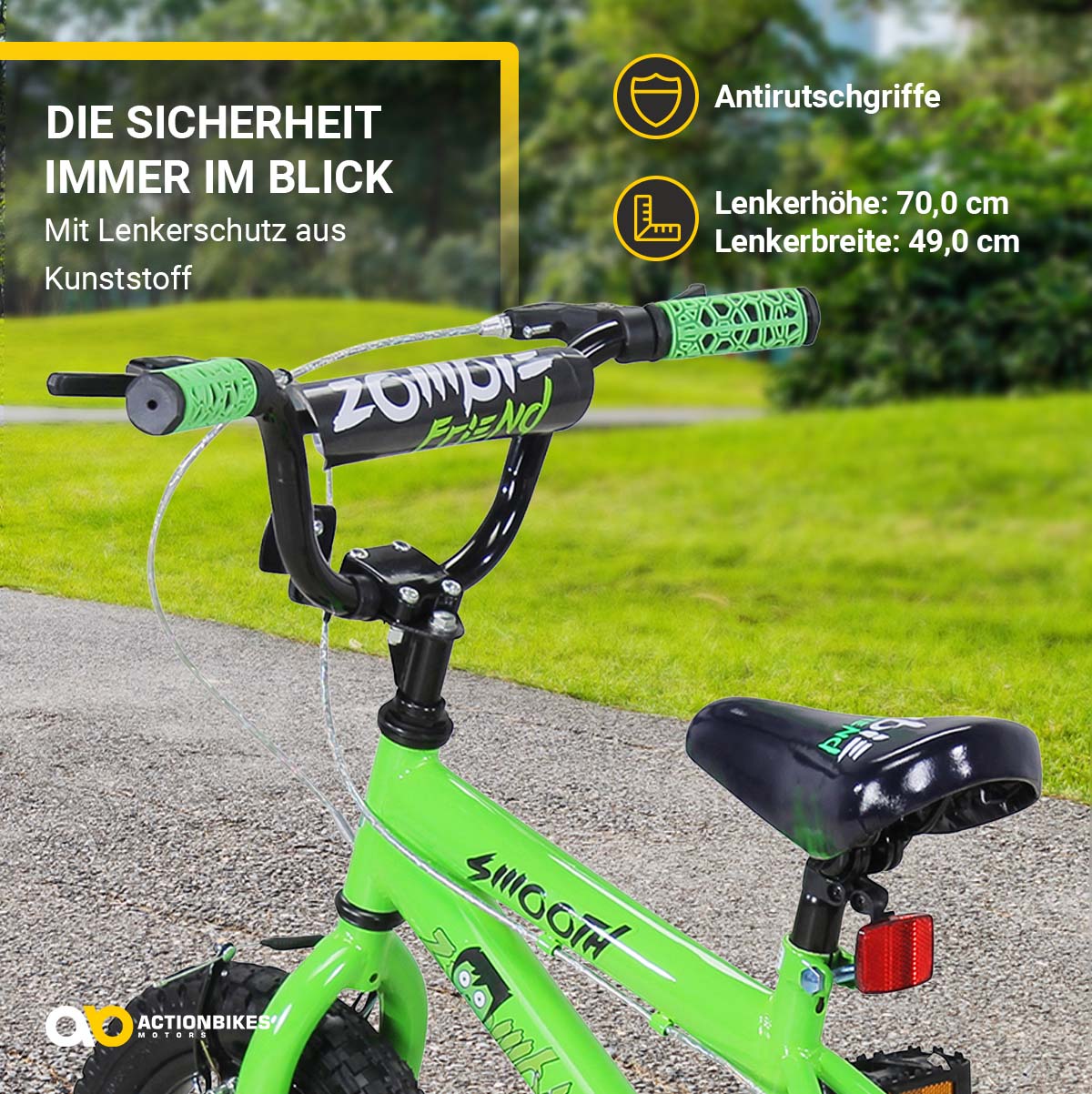 Kinderfahrrad Zombie 12 Zoll: Actionbikes Fahrrad