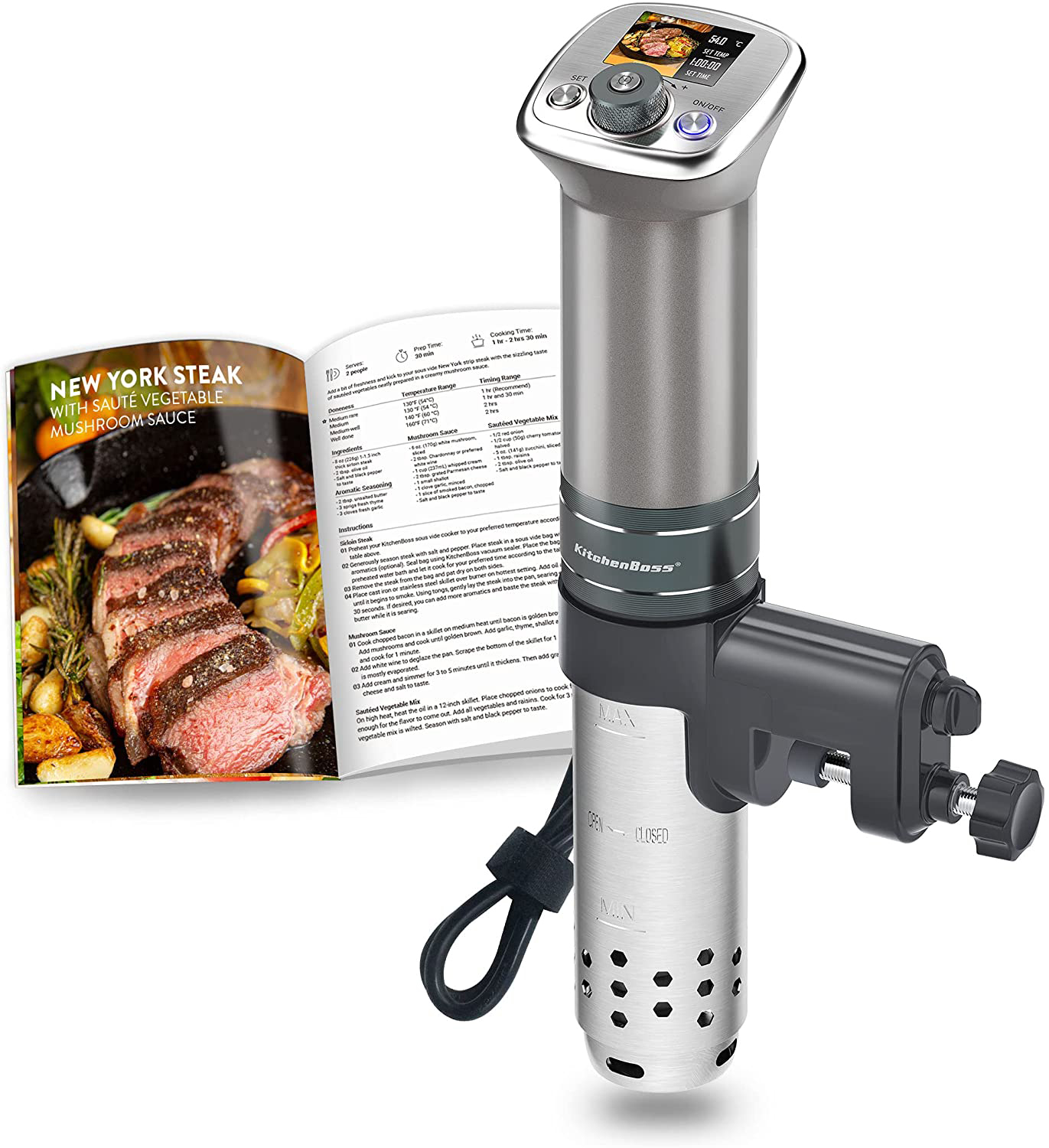 Sous-Vide-Stick G320 hier anschauen KitchenBoss Sous-Vide-Stick G320