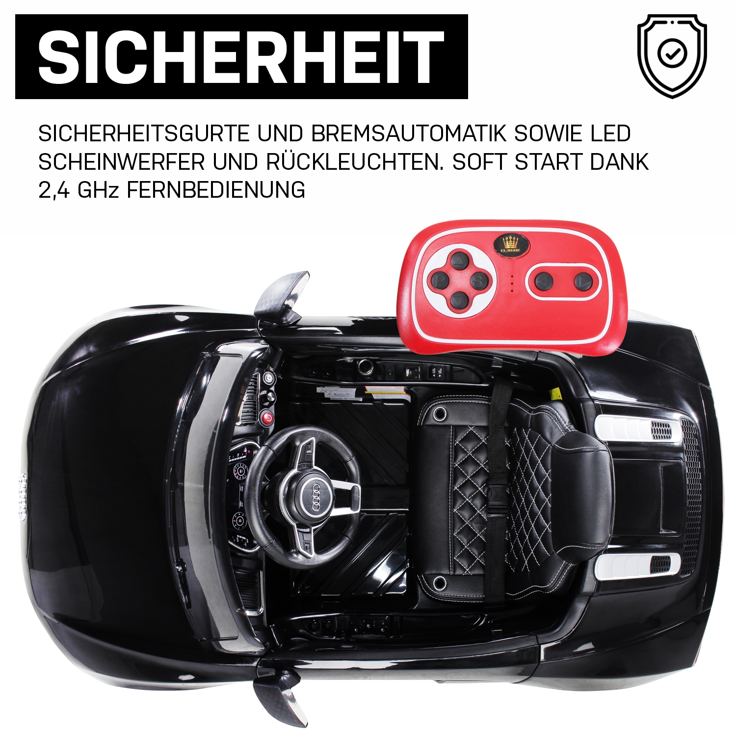 Das Kinderquad für maximalen Fahrspaß im Gelände Mädchen in dem Mercedes AMG S63