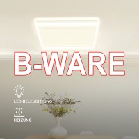 01-b-ware-infrarotheizung-390-watt-warmweiss-heidenfeld-deckenheizung - Leistung: 390 Watt, Lichtfarbe: Warmweiß