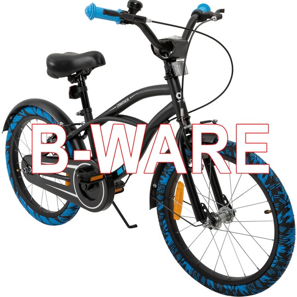 01-kinderfahrrad-schwarz-blau-18-zoll-actionbikes-motors-cruiser-start-b-ware