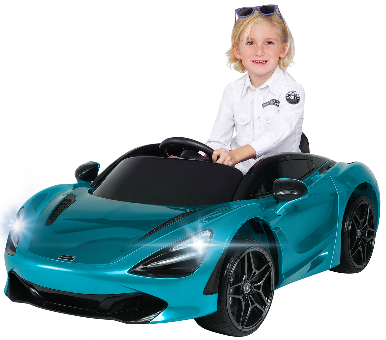 Kinderfahrzeug McLaren 720 Mercedes-Benz AMG 2x 45W Motoren 10AH Akku Kinderauto 