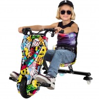 01-drift-scooter-gelb-graffiti-actionbikes-motors-drift-scooter-start - Farbe: Gelb Graffiti