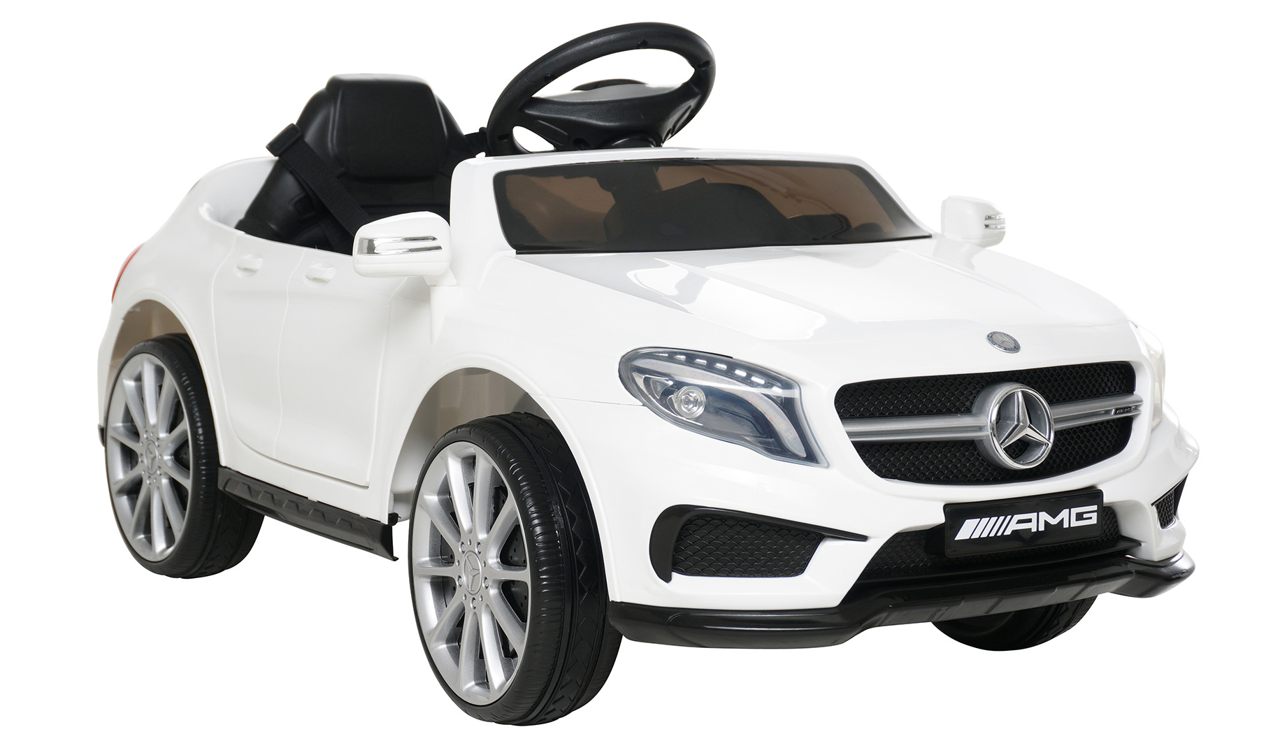Playtastic Kinder Elektro Auto: Kinderauto Mercedes-Benz GLA 45, bis 7  km/h, Fernsteuerung, MP3, weiß (Elektroauto, Kinderautos, Ferngesteuertes  Spielzeug): : Spielzeug