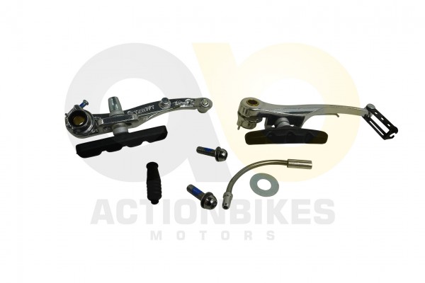 Actionbikes TXED-Alu-Elektro-Fahrrad-City-4000HT-Bremse-komplett-vorne-hinten 545845442D48542D303030
