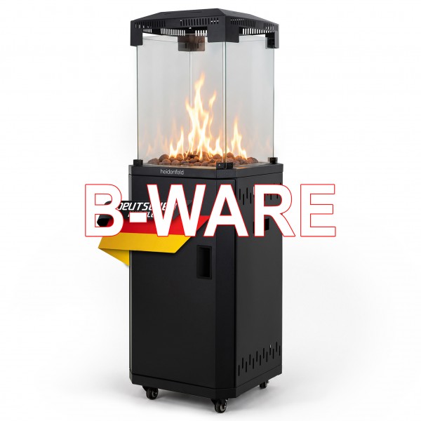 Heidenfeld Gasheizstrahler schwarz HF GH600 b-ware