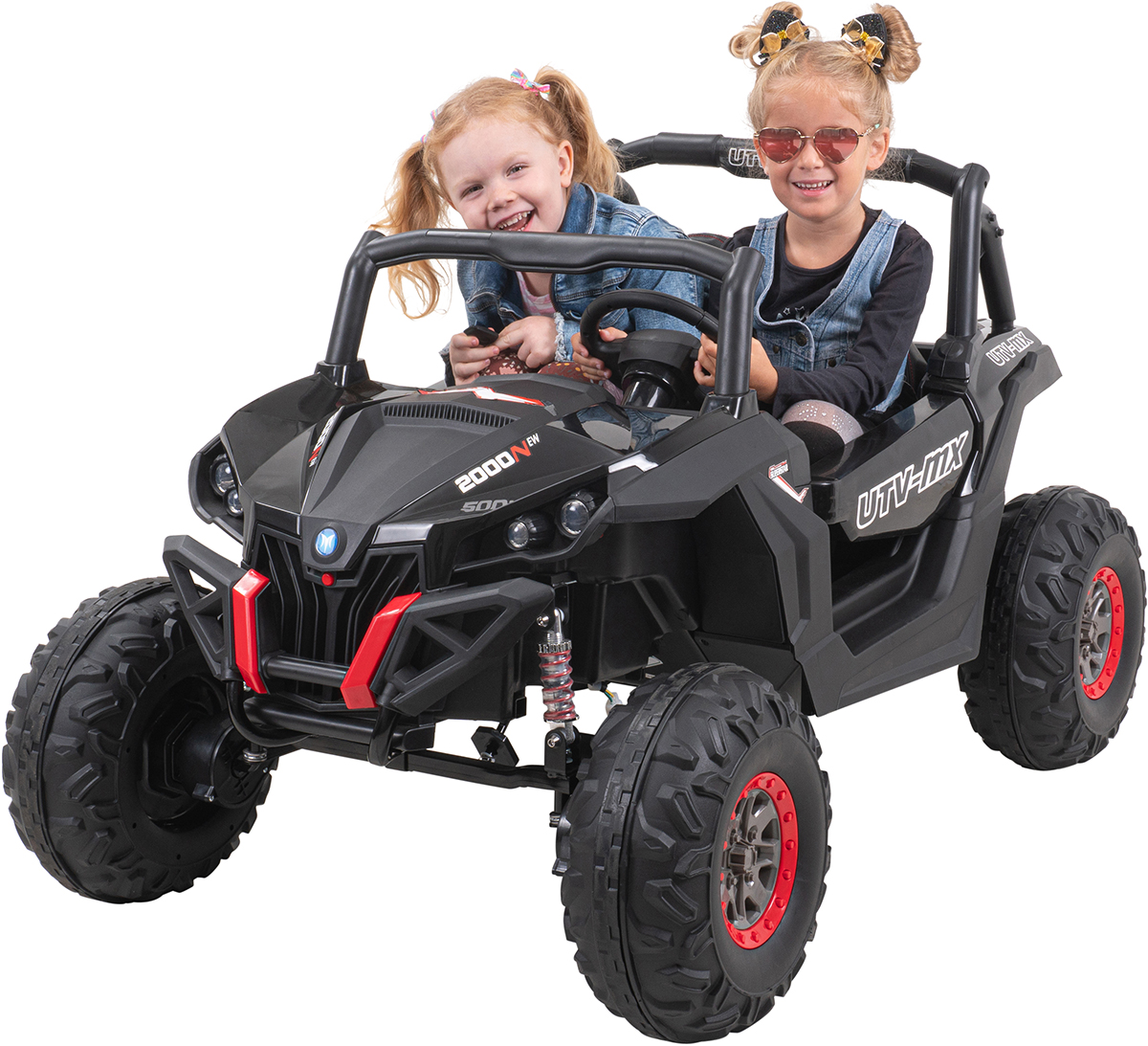 UTV-MX batteriebetriebener Buggy für Kinder, Rot + 4x4-Antrieb + Fern,  480,90 €