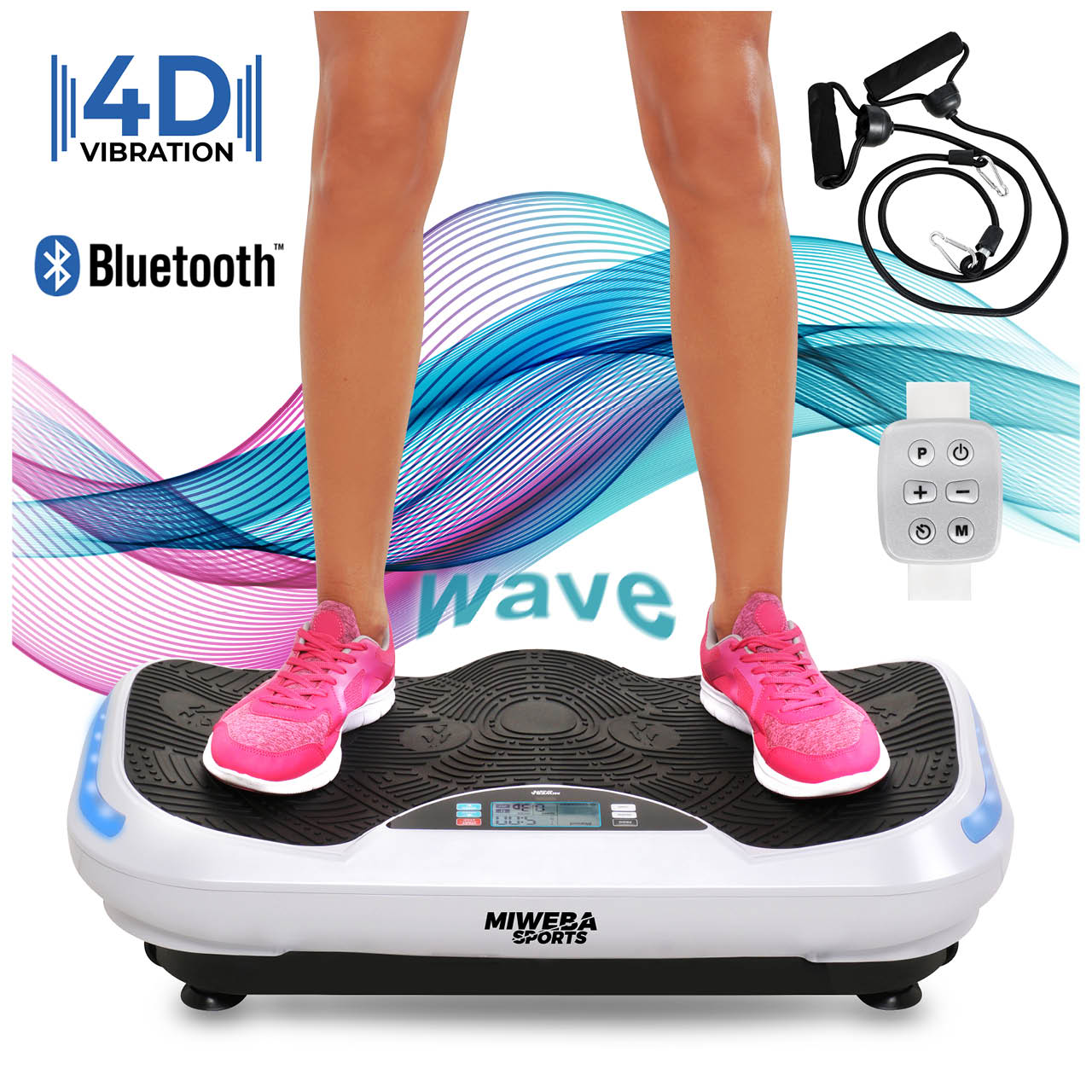 Miweba Sports MV300 4D Wave Vibrationsplatte Vibrationsplatten