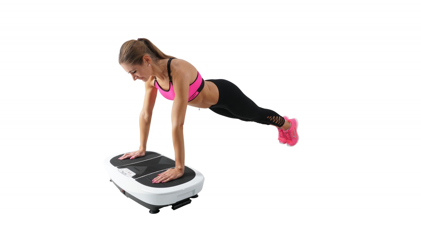 Uebung zum Trainieren der Brustmuskeln mit der Vibrationsplatte