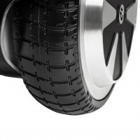 ROBWAY W1 Hoverboard Für Erwachsene & Kinder, 6.5 Zoll Self-Balance-Scooter, Bluetooth-App, 700 Watt Blau Chrom