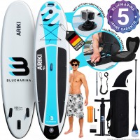 Bluemarina SUP Board Ariki, Stand-Up-Paddle aufblasbar, mit Paddel, Pumpe, Rucksack