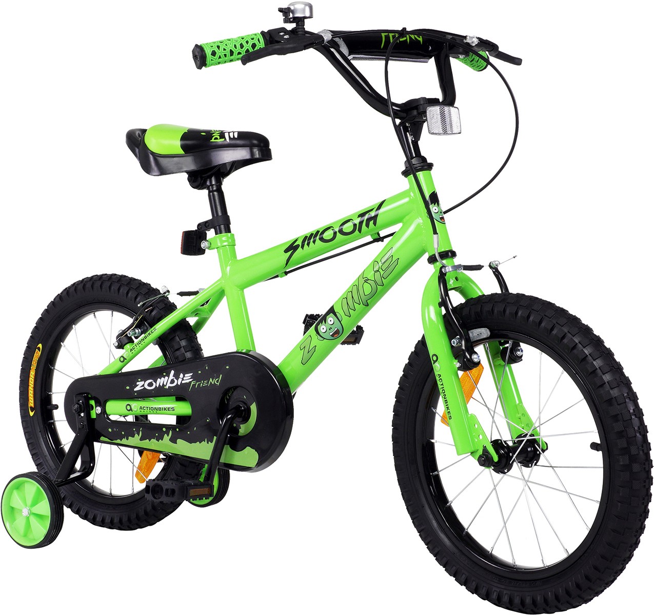 01-kinderfahrrad-16-zoll-gruen-actionbikes-motors-zombie-startbild