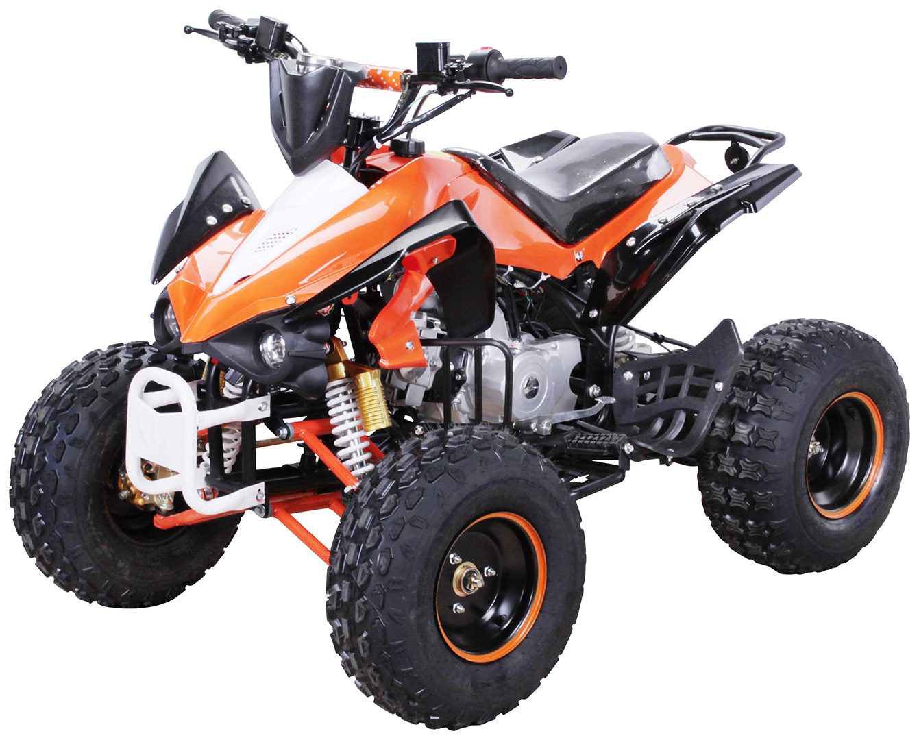 Quad Für Kinder Ab 12 Jahre Benzin Kinder Quad ATV 125cc S-12 mit Scheibenbremsen vorne u. hinten | Benzin