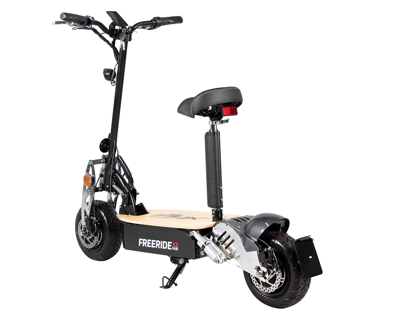 2000 Watt Motor Straßenzulassung Scheibenbremsen Multifunktionsanzeige eFlux Freeride X2