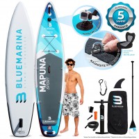 Bluemarina SUP Board Mapuna Sport, Kickpad, Double Layer, Paddel, Pumpe, Rucksack