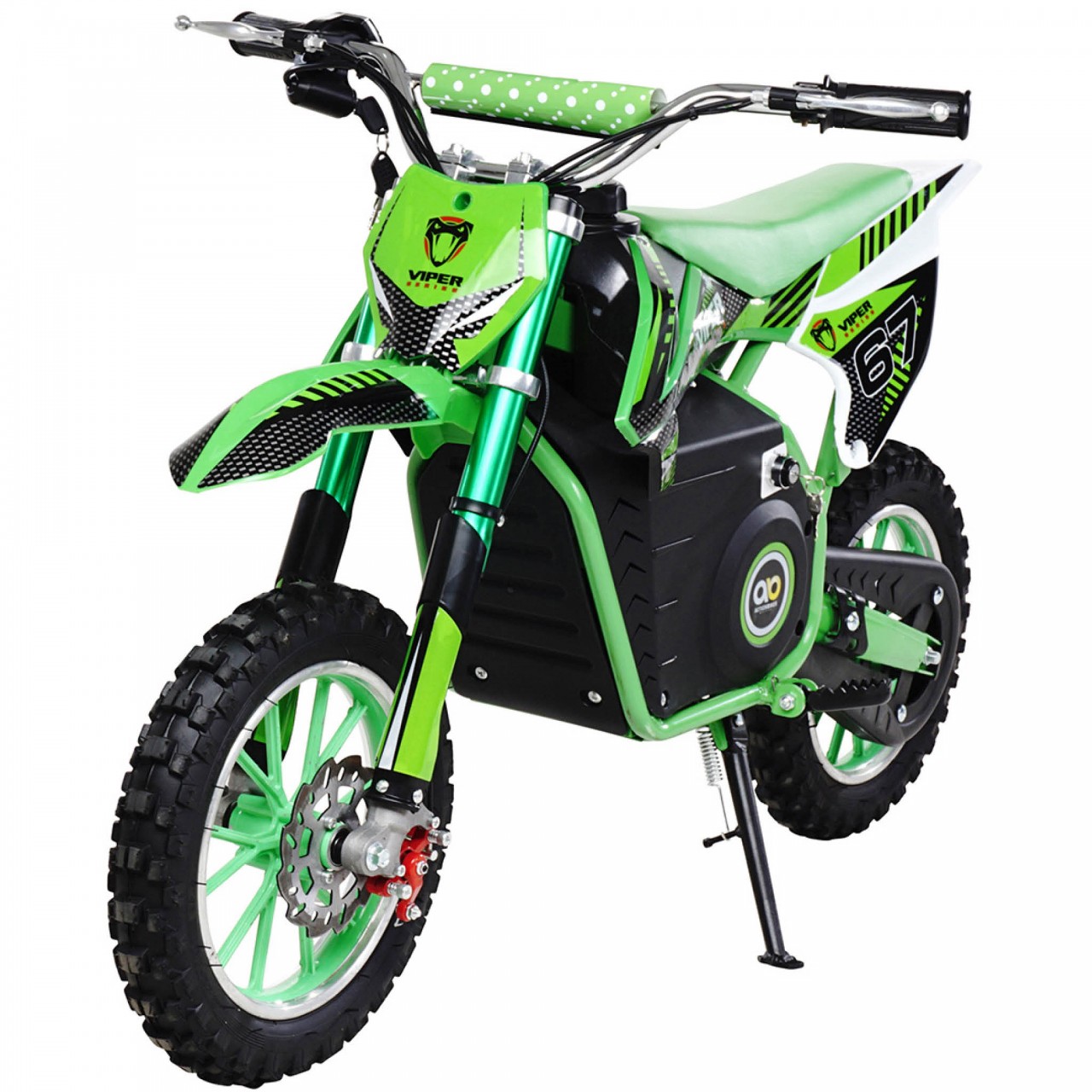 01-startbild-kinder-crossbike-gruen-1000-watt-actionbikes-motors-viper