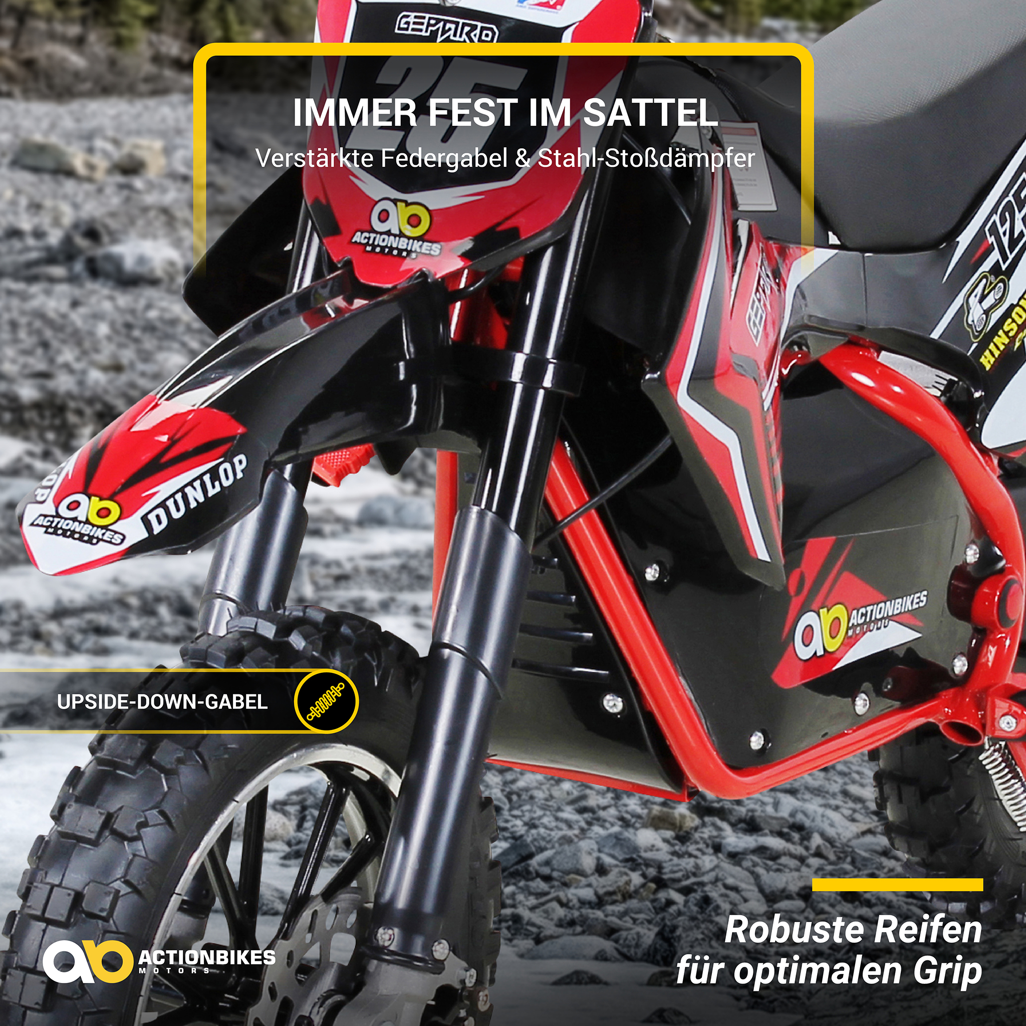 Kinder Crossbike Gepard Elektro Kindermotorrad Actionbikes
