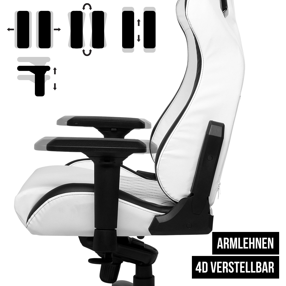 Gaming Stuhl mit 4D Armlehne Elite Gaming-Chair mit 4-D Armlehne
