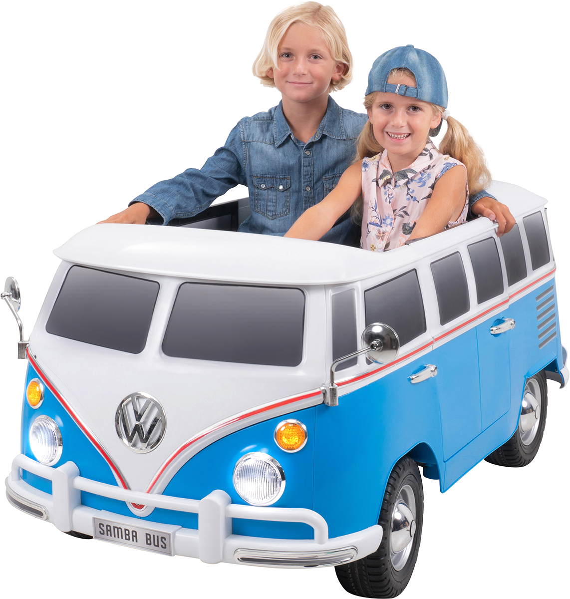 iwheels - Kinder Elektroauto VW Bus Bulli T1 Samba Camper